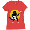 rock cat Ladies Fitted T-Shirt