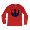 rebel logo with space pattern Long Sleeve Shirts