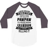 Super Cool Pawpaw Of A Freaking Awesome Grandson 3/4 Sleeve Shirt