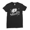 sea turtle cat Ladies Fitted T-Shirt