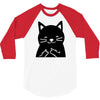 black cat (2) 3/4 Sleeve Shirt