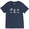 man woman geek V-Neck Tee