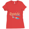 rainbow road Ladies Fitted T-Shirt