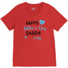 Happy First Father's Day Daddy V-Neck Tee