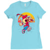 hotline plumber Ladies Fitted T-Shirt