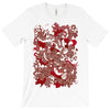 rood en wit T-Shirt