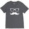 mustache glasses nerd V-Neck Tee