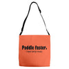 funny t shirt paddle faster. i hear banjo music rude tee offensive shi Adjustable Strap Totes
