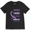 supporting the fighter, admiring the survivors, honoring the taken V-Neck Tee