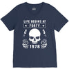 Life Begins at Forty 1978 the Birth of Legends V-Neck Tee