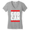 god can Women's V-Neck T-Shirt
