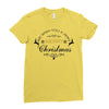 we wish you a very merry christmas Ladies Fitted T-Shirt
