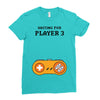 Waiting for Player 3 Gamer Ladies Fitted T-Shirt