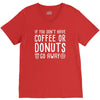 coffee or donuts V-Neck Tee