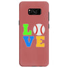 love baseball neon rhinestuds Samsung Galaxy S8