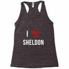 i heart sheldon Racerback Tank