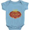 charm school Baby Onesie