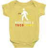 i never trust taco fart Baby Onesie