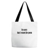 i'm sorry Tote Bags