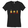 money power woman Women's V-Neck T-Shirt