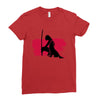 Wolf And Lady Ladies Fitted T-Shirt