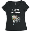 i love when my wife lets me buy another bike Women's Triblend Scoop T-shirt
