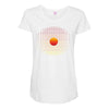 Sunset Lines Maternity Scoop Neck T-shirt