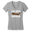 i'm with furiosa Women's V-Neck T-Shirt