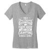 love camping!!! Women's V-Neck T-Shirt