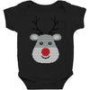 christmas reindeer rudolph Baby Bodysuit