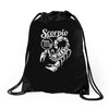 scorpio zodiac Drawstring Bags