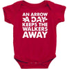 an arrow a day zombie dary Baby Bodysuit