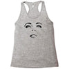 girl eye face black Racerback Tank