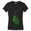 liver cancer boxing glover Women's V-Neck T-Shirt