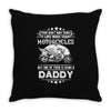 Motorcycles Daddy Throw Pillow