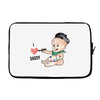 Cute Baby Painter's Dad Love Laptop sleeve