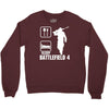 eat sleep battlefield 4, funny Crewneck Sweatshirt