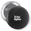 the dogfather bluetick coonhound white Pin-back button
