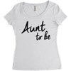 aunt to be Women's Triblend Scoop T-shirt