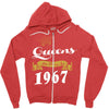 queens are born in 1967 Zipper Hoodie