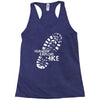 wander explore hike Racerback Tank