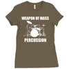 weapon of mass percussion Ladies Fitted T-Shirt