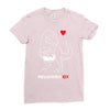 pregnant rex white and red color Ladies Fitted T-Shirt