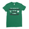 I Love Someone with Brain Tumor to The Moon and Back to Infinity and B Ladies Fitted T-Shirt