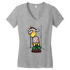 now i have a fireflower Women's V-Neck T-Shirt