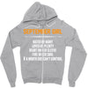 September Girl Hated By Many Zipper Hoodie
