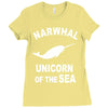 narwhals Ladies Fitted T-Shirt