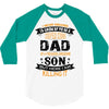 Super Cool Dad Of A Freaking Awesome Son 3/4 Sleeve Shirt