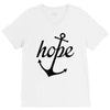 hope anchor religious V-Neck Tee