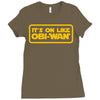 it's on like obi wan Ladies Fitted T-Shirt